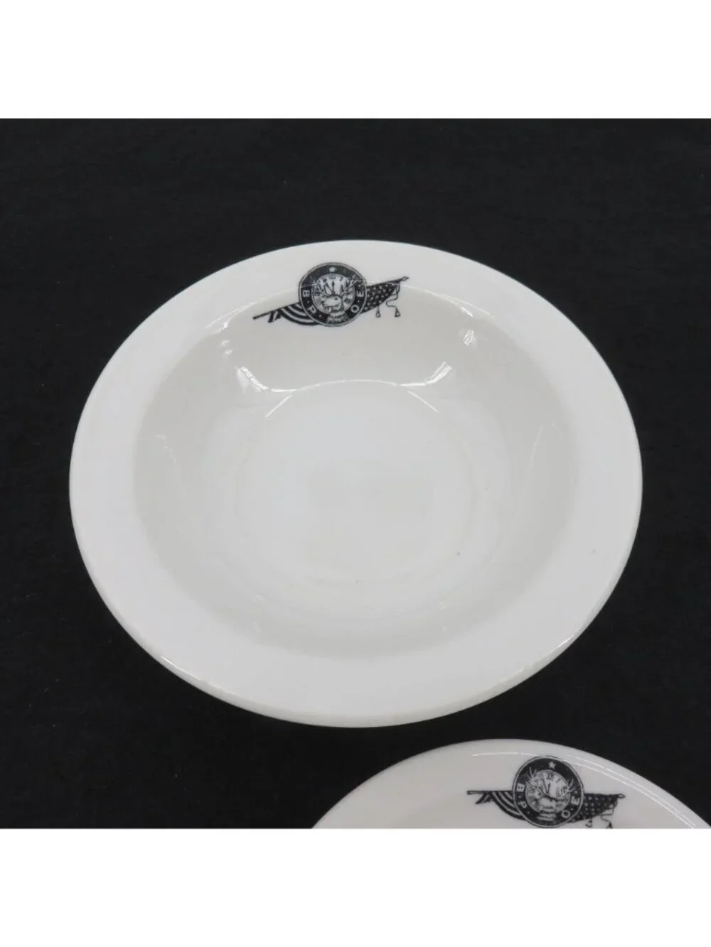 McNichol China Elks Lodge BPOE Bowl Plate Set Clarksburg VA Made in USA Vintage